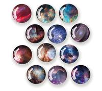 GEFIRE Vagues Magnet Frigo Original 12 Pièces Aimants Frigo 3mm Magnet Frigo Aimant Frigo Adaptées Maison et Cuisine aux Tableaux Blancs Réfrigérateurs Photos Tableau Magnétique (Ciel Étoilé)