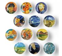 GEFIRE Vagues Magnet Frigo Original 12 Pièces Aimants Frigo 3mm Magnet Frigo Aimant Frigo Adaptées Maison et Cuisine aux Tableaux Blancs Réfrigérateurs Photos Tableau Magnétique (Peinture)