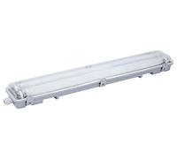 GEFOLEC 410004 Reglette Tube LED 60 cm IP65 2x9w, Pc, Blanc