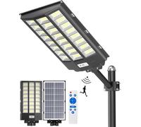 Gefolly SL-8700W Solaire Exterieur Lampadaire-680000LM Projecteur Solaire Exterieur avec Télécommande, 6500K IP67 Lumière Solaire Pour Rue Garage Éclairage Public