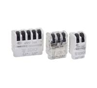 Gefom 400328 Assortiment de bornes de connexion 2 x 2 pôles/2 x 3 pôles/1 x 5 pôles pour fils souples/rigides