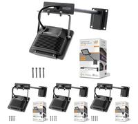 Gefom Eclairage enseigne - Projecteurs pour Façades Enseignes - Support Inclinable - LED - 20w (Lot de 4)