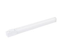 Gefom REGLETTE ETANCHE IP44 LED INTEGREE AVEC PRISE, 70 CM, CORPS ALUMINIUM, FINITION PC, AVEC INTER, 10W, 950 LUMENS, blanc 410039