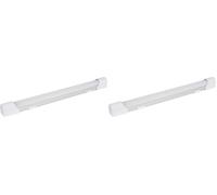 Gefom Réglette LED 40 cm avec LED Intégrée - 600 lm - IP20 - Aluminium - Éclairage Intérieur pour Cuisine, Bureau ou Atelier (Lot de 2)