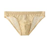 Gefomuofe Boxers Hommes Sexy pour Hommes en Dentelle Déshabillé Déshabillé Sous-vêtements Slip Sissy Lingerie Déshabillé Sous-vêtements avec Ouvert Taille Moyenne Loisirs Sport Sous-vêtements