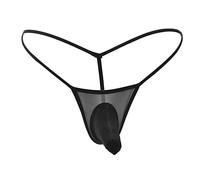 Gefomuofe Caleçon éléphant avec trompe - Pour homme - Boxer ouvert - Confortable - Sous-vêtement Sissy - Sous-vêtements pour homme, Noir , taille unique