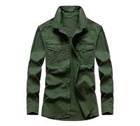 Gefomuofe Chemise Tactique pour Homme, Chemise Fonctionnelle à Séchage Rapide, Chemise Tactique pour Homme, Manches Longues, Chemise Respirante pour Homme, Chemise Militaire, Chemise pour Armée