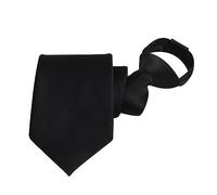 Gefomuofe Cravate pour homme - Couleur unie - Classique - Cravate pré-nouée - Mariage - Fête - Classique et élégante - Cravate de mariage formelle et élégante - Pour affaires, Noir 05, taille unique