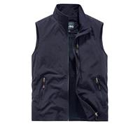 Gefomuofe Gilet de travail pour homme - Sans manches - Veste d'été sans manches - Veste de printemps - Gilet d'extérieur léger en coton - Gilet de pêche, safari, plein air, escalade, camping, reporter