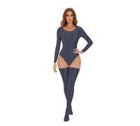 Gefomuofe Justaucorps de gymnastique à paillettes pour femme - Body de ballet Space Girl - Costume rave - Haut argenté des années 80 - Aérobic - Haut à paillettes et slip - Sous-vêtements brillants