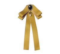 Gefomuofe Nœud papillon pour femme - Couleur unie - Réglable - Style western Kentucky - Cravates bolo - Nœud papillon classique - Nœud papillon fantaisie - Nœud papillon uni, or, taille unique