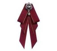 Gefomuofe Nœud papillon pour femme - Déjà noué - Réglable - Style western Kentucky - Cravate bolo réglable - Nœud papillon formel classique pour smoking, rouge, taille unique