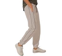 Gefomuofe Pantalon de survêtement pour homme - Jambes larges - Taille élastique - Pantalon d'extérieur - Bandes latérales - Pantalon de sport Y2k Streetwear - Pantalon de loisirs, kaki, M