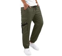 Gefomuofe Pantalon de travail pour homme - Taille élastique - Pantalon cargo - Multi poches - Pantalon de jogging léger - Pantalon d'extérieur Y2k - Pantalon de loisirs avec poches latérales