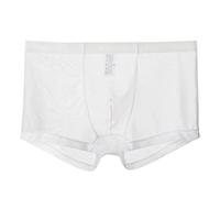 Gefomuofe Sous-vêtements pour homme - Transparent - Sexy - Boxer de sport - Collants - String transparent, Blanc., XL