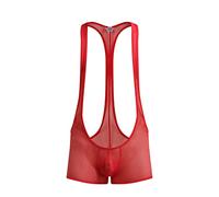 Gefomuofe String pour homme - Maillot de bain amusant - Tankini - Short de bain - Lutte - Singlet - Body Straps - Combinaison Borat Mankini - Sous-vêtements pour hommes - Sling - Une pièce - Borat -