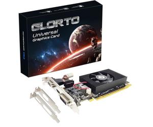 GeForce GT 610 Carte graphique 2G DDR3 Low Profile PCI Express 1.1 x16 HDMI/VGA/DVI GPU d'entrée de gamme pour PC, SFF et HTPC, compatible avec Win11