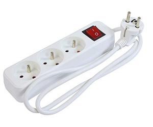 Gefotech 8056 Bloc multiprises 3 prises 16A + terre + interrupteur