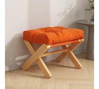 GeFSDOU Petit tabouret de ménage pliable tabouret bas salon canapé repose-pieds en bois repose-pieds portable tabouret à langer