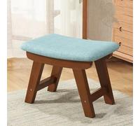 GeFSDOU Petit tabouret en tissu créatif pour la maison, tabouret de table à thé, tabouret de salon en bois massif, banc moderne et simple