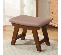 GeFSDOU Petit tabouret en tissu créatif pour la maison, tabouret de table à thé, tabouret de salon en bois massif, banc moderne et simple