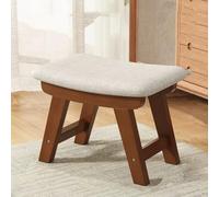 GeFSDOU Petit tabouret en tissu créatif pour la maison, tabouret de table à thé, tabouret de salon en bois massif, banc moderne et simple