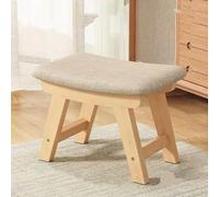 GeFSDOU Petit tabouret en tissu créatif pour la maison, tabouret de table à thé, tabouret de salon en bois massif, banc moderne et simple