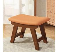 GeFSDOU Petit tabouret en tissu créatif pour la maison, tabouret de table à thé, tabouret de salon en bois massif, banc moderne et simple