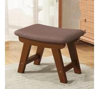 GeFSDOU Petit tabouret en tissu créatif pour la maison, tabouret de table à thé, tabouret de salon en bois massif, banc moderne et simple