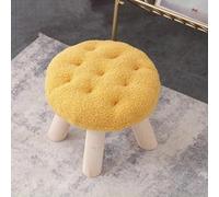 GeFSDOU Tabouret à fleurs - Repose-pieds - Canapé à langer - Table basse - Petit tabouret rond - Pour salon, chambre à coucher