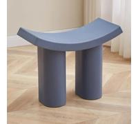 GeFSDOU Tabouret à langer incurvé en plastique pour salon, chambre à coucher, petit tabouret moderne