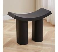 GeFSDOU Tabouret à langer incurvé en plastique pour salon, chambre à coucher, petit tabouret moderne