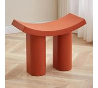 GeFSDOU Tabouret à langer incurvé en plastique pour salon, chambre à coucher, petit tabouret moderne