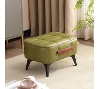 GeFSDOU Tabouret court minimaliste super doux pour économiser de l'espace Banc à chaussures de ménage avec assise douce pour salon entrée