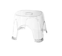 GeFSDOU Tabouret de douche transparent antidérapant et imperméable pour salle de bain, chevet, petit espace de douche, banc d'angle