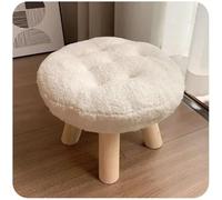 GeFSDOU Tabouret nordique créatif en bois massif petit tabouret sphérique amovible lavable meuble rond