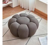 GeFSDOU Tabouret rond simple pour canapé nordique avec repose-pieds en tissu 3D - Repose-pieds en forme de citrouille