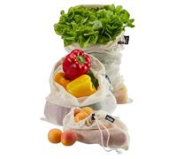 Sacs réutilisables pour fruits et légumes aware, 3 unités, taille s/m/l Gefu