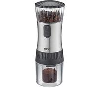 Gefu 16333 POLVE Moulin à café électrique sans fil USB Broyeur conique en céramique qui préserve les arômes Degré de mouture réglable en continu, portable, récipient de récupération pour jusqu'à 70 g