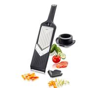 GEFU Julienne VIOLI 2.0 trancheuse Manuel Noir Synthétique ABS, Acier inoxydable