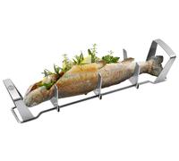 GEFU 893-31 Support à poisson BBQ, argent