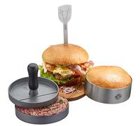 Jeu de 3 kits à burger Gefu BBQ - argenté - TU