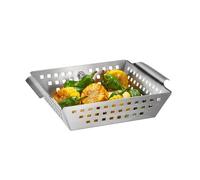Bac à griller 25 x 21.5 x 5 cm cuisson barbecue légumes poissons pommes de terre