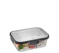 GEFU - Boîte de conservation rectangulaire 1000 ml MILO en verre noir