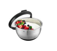 Bol en acier inoxydable Muovo 16 cm avec couvercle - Gefu - Argent - Inox Argent