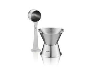 GEFU Consciio Ensemble doseur à café et entonnoir - Cuillère doseuse en | Accessoires pour remplir les capsules de café Consciio, avec cuillère doseuse et bouchon, durable et passe au lave-vaisselle.
