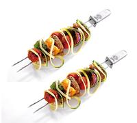 GEFU GE15420 Twinco Brochette Double Barbecue Acier Inoxydable Inox 32 x 2 x 2 cm Set de 2 Pièces