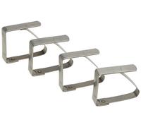 Gefu Pince pour Nappe, Pince à Nappe, Pince pour Tenir Nappe, Inox, Lot de 4, 22350