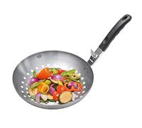 GEFU GE89250 Wok à Légumes Barbecue avec Poignée Amovible Acier Inoxydable Inox 29 x 28,5 x 10 cm