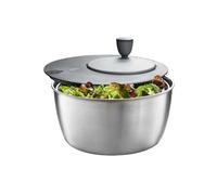 GEFU Essoreuse à salade Rotare GF28180 – Ø 25 cm, 3 L, acier inoxydable – Argent